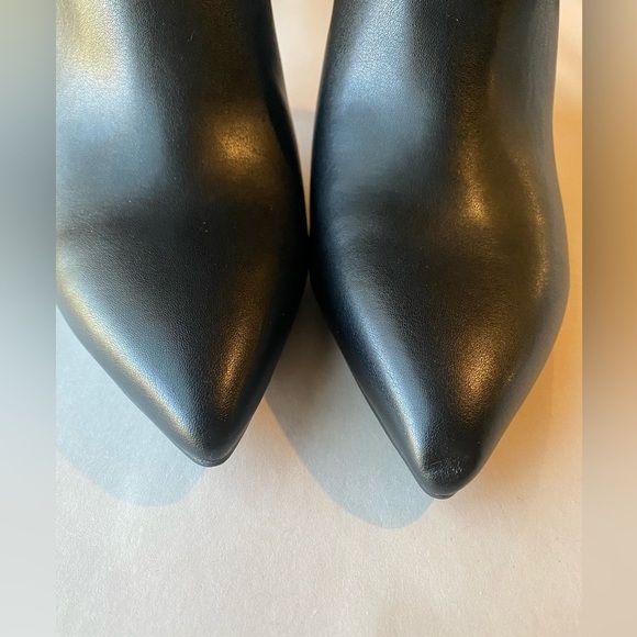 Calvin Klein Hally 2 Woman's Black Faux Leather Ankle Boots, Size 8.5 - Picture 11 of 13